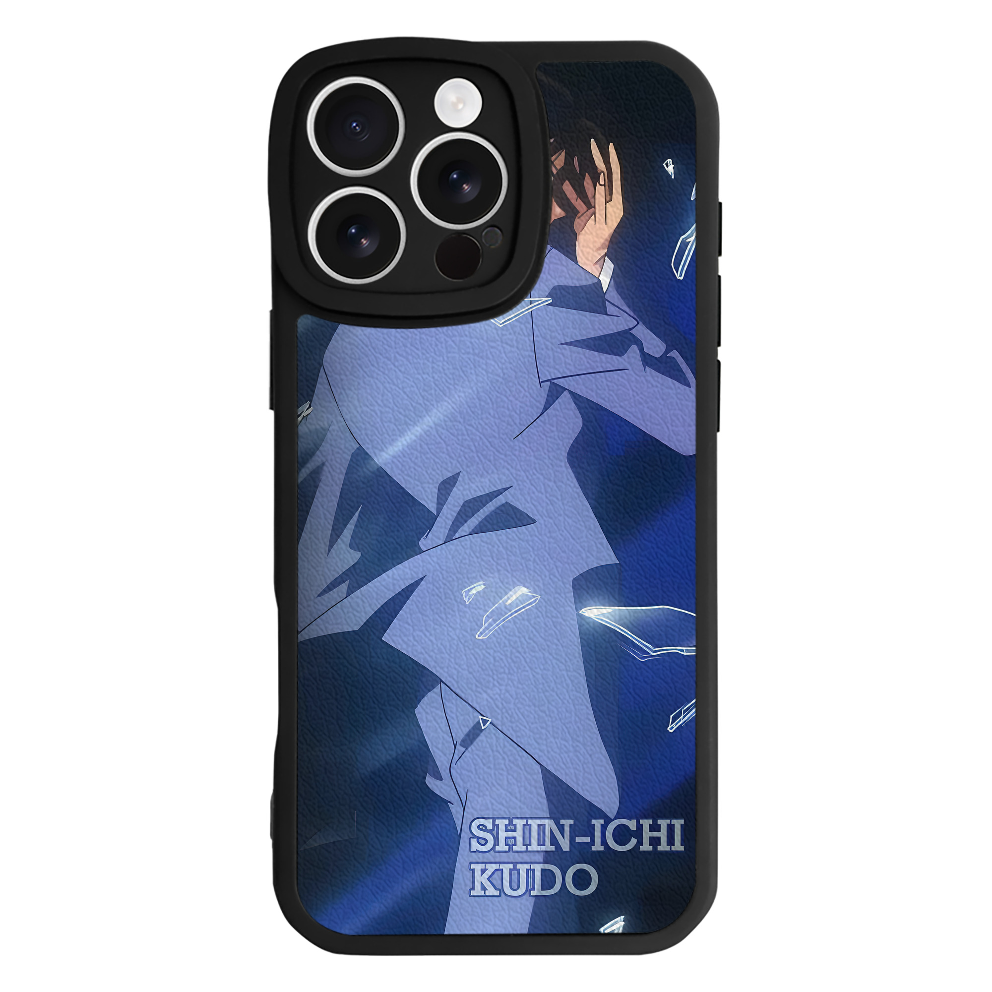 （画像用） 名探偵コナン Detective Conan 【iPhone 16シリーズ対応】シリコンスマホケース（レザー調） 材質：シリコン